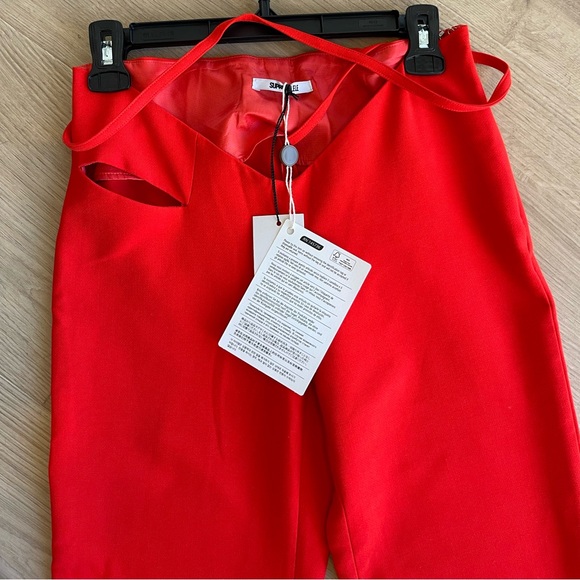 Supriya Lele Cutout Woven Straight Leg Pants, XS - Picture 4 of 4